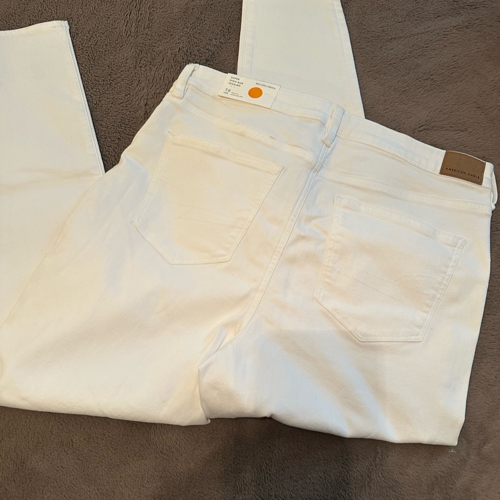 American Girl Straight Leg White Jeans